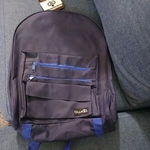 Buwo Black and Blue Backpack